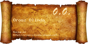 Orosz Olinda névjegykártya
